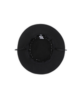 Unisex Lettering Bucket Hat - Black