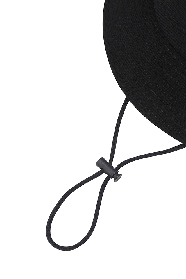 Unisex Top Logo Bucket Hat - Black