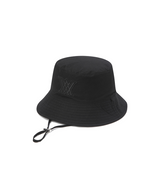 Unisex Flower Pattern Reversible Bucket Hat - Black