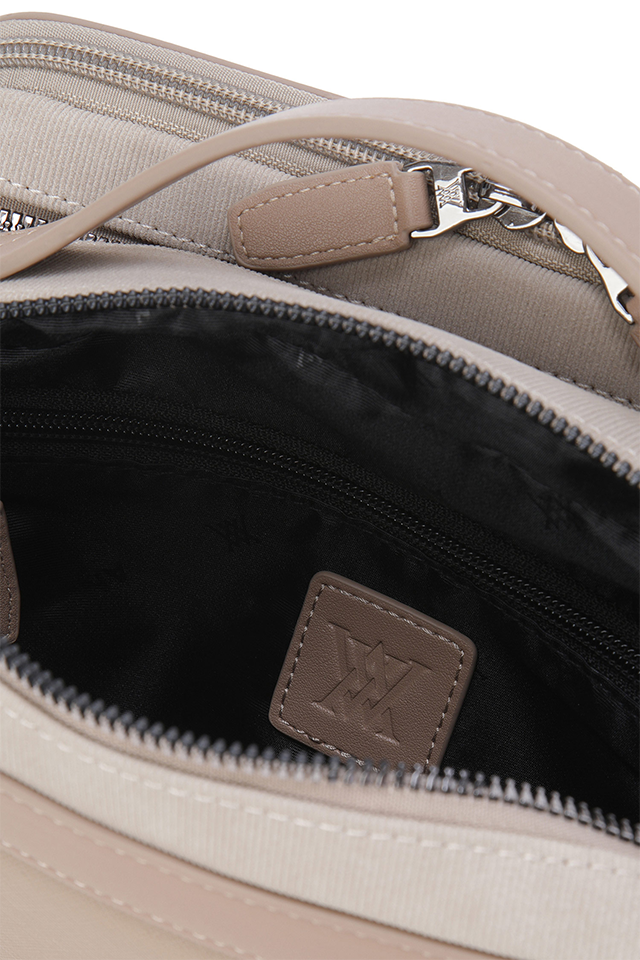 Uni Square 3Zip Pouch - Beige