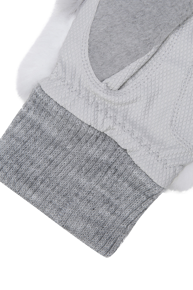 Women's Mitten Gloves - Gray