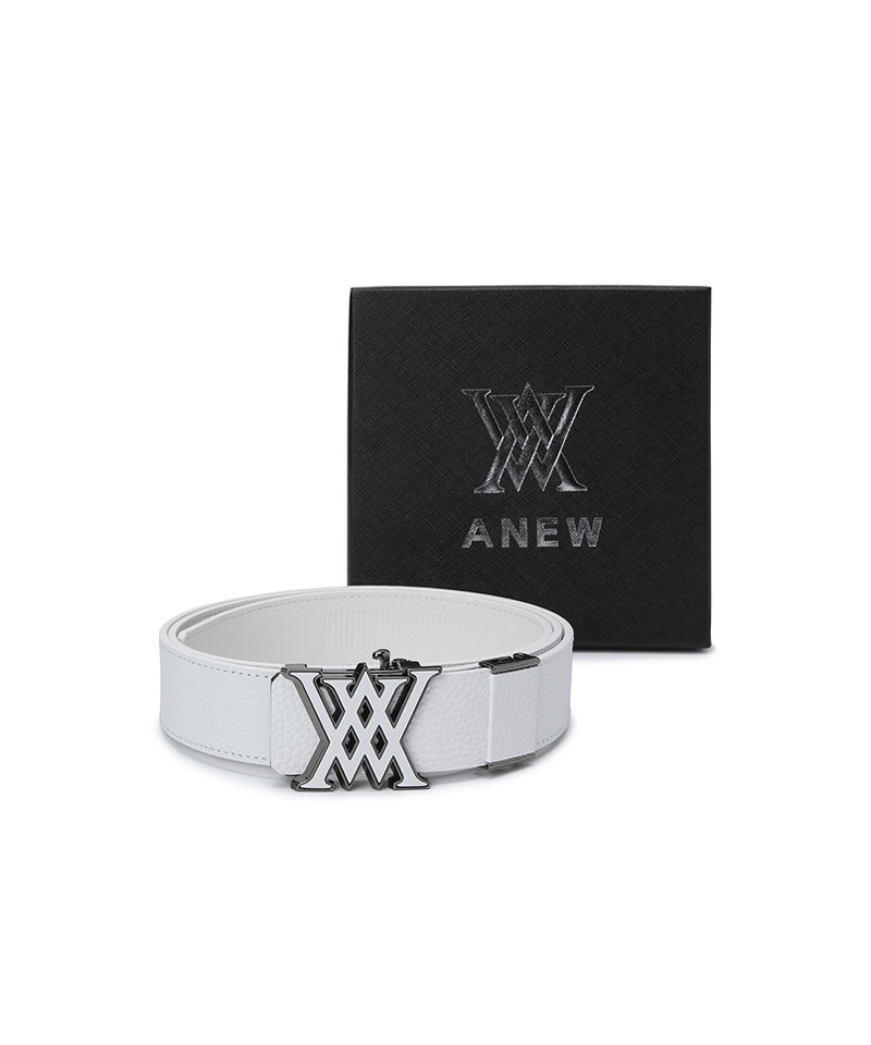 Men's Auto Embo Belt - White