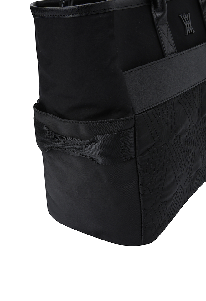 Unisex Big Pocket Tote Bag - Black