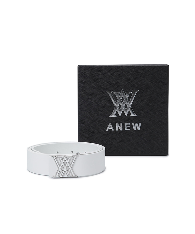 Women's Logo Ring Belt - White