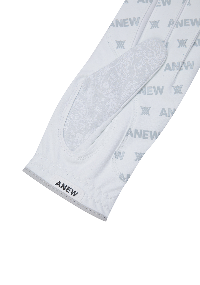 Women's Paisley Mesh Glove (PAIR) - White