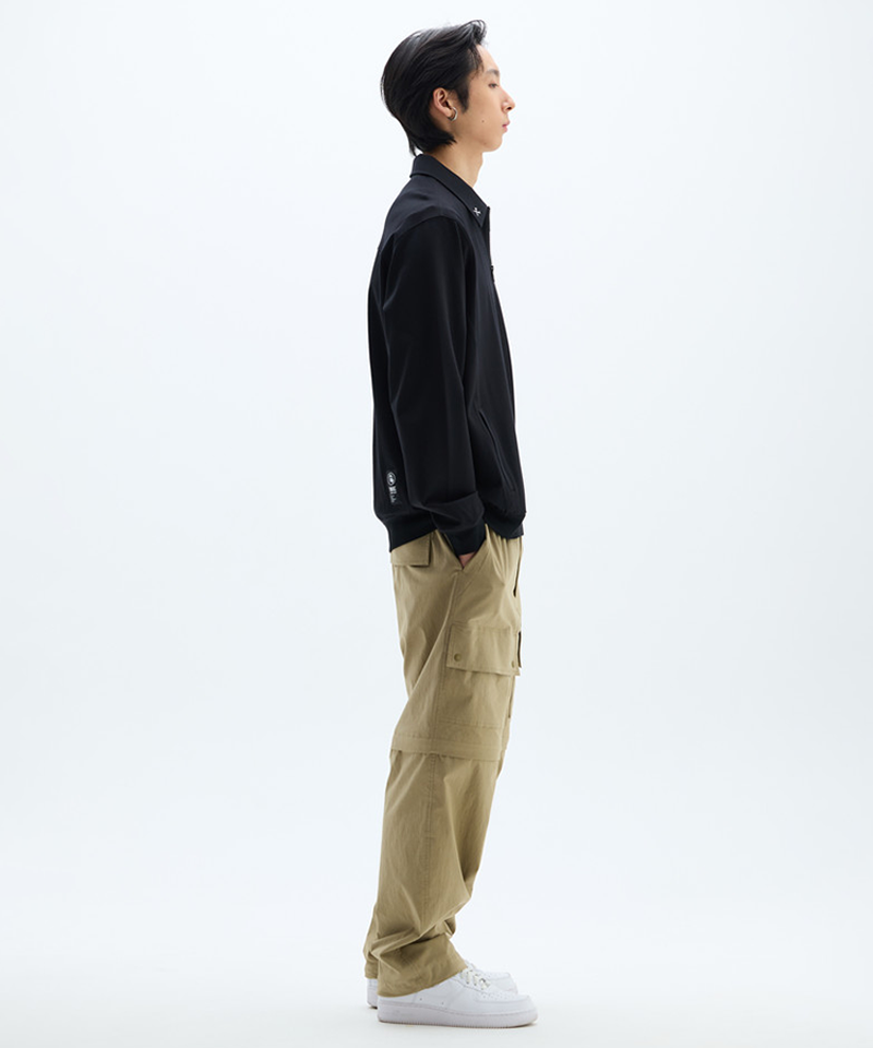 Jamie West Essential Collar Point Half Zip-up Sweatshirts -Black