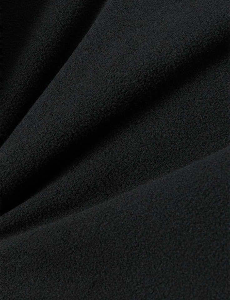 Jamie West Fleece Nylon Reversible Jumper - Black