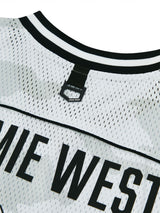 Jamie West No.99 Vneck Mesh Camo T-Shirts - White