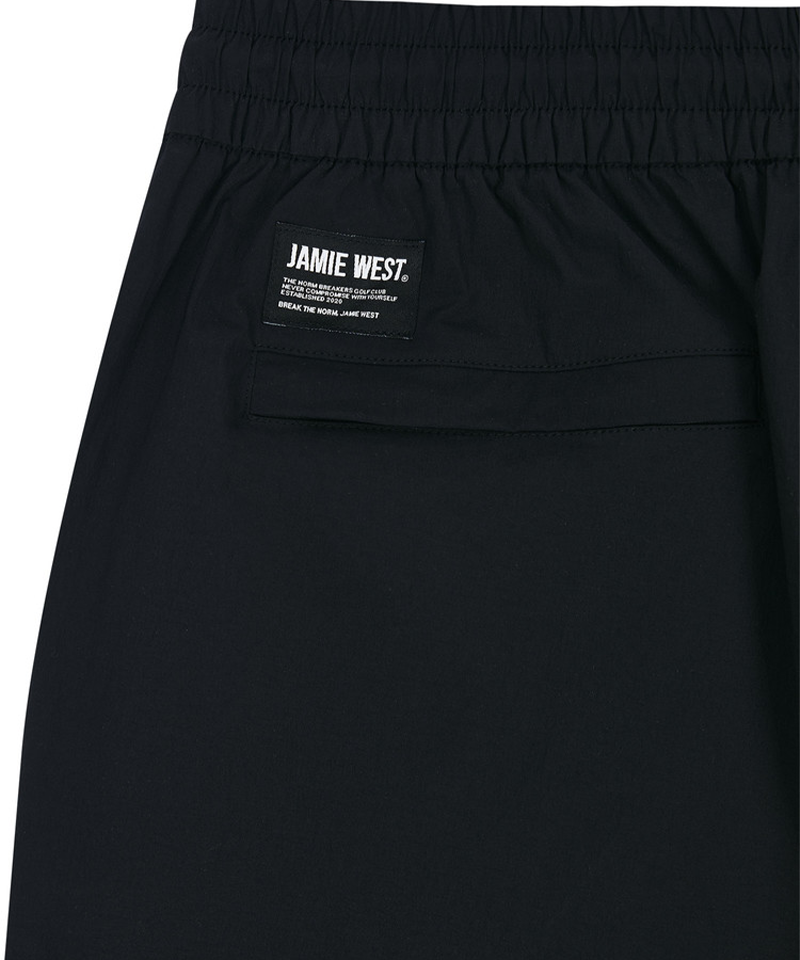 Jamie West Side Ventilation Zip-Up Shorts - Black