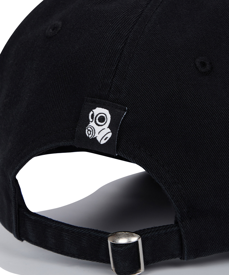 Jamie West Slogan Embroidery Washed Ballcap - Black