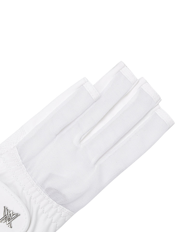 Women's Mesh Lace Glove (PAIR) - White