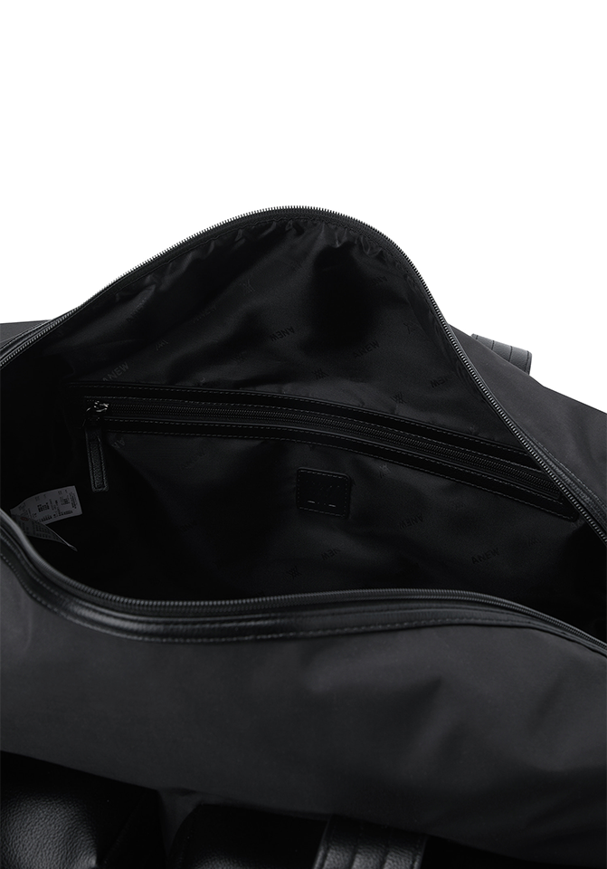 Uni Color Block Boston Bag - Black