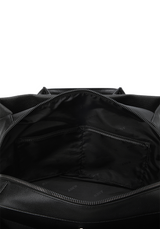 Uni Double Pocket Tote Bag - Black