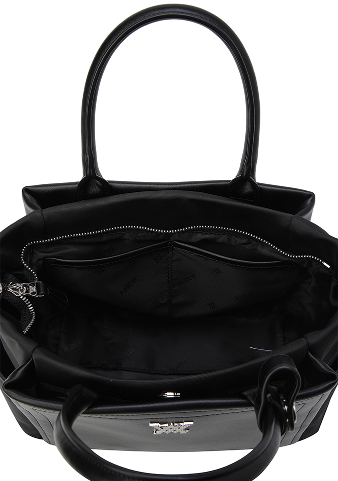 Women's Two Tone Tote Bag - Black