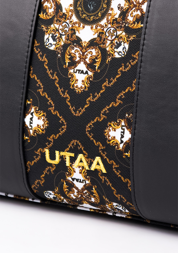 UTAA Midnight Panther Baroque Tote Bag - Black