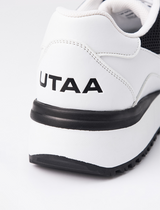 UTAA Women's Mesh Mix Platform Spikeless Golf Shoes - Black