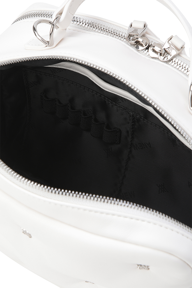 Women's Padded Color Pouch - Cream