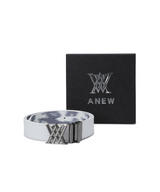 Men's Mosaic Reversible Belt - Off White