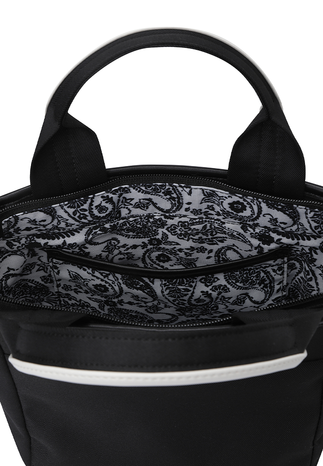 Unisex Color Pop Daily Tote Bag - Black