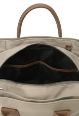 Women's Out Pocket Tote Bag - Beige