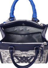 Paisley Tote Bag - Navy