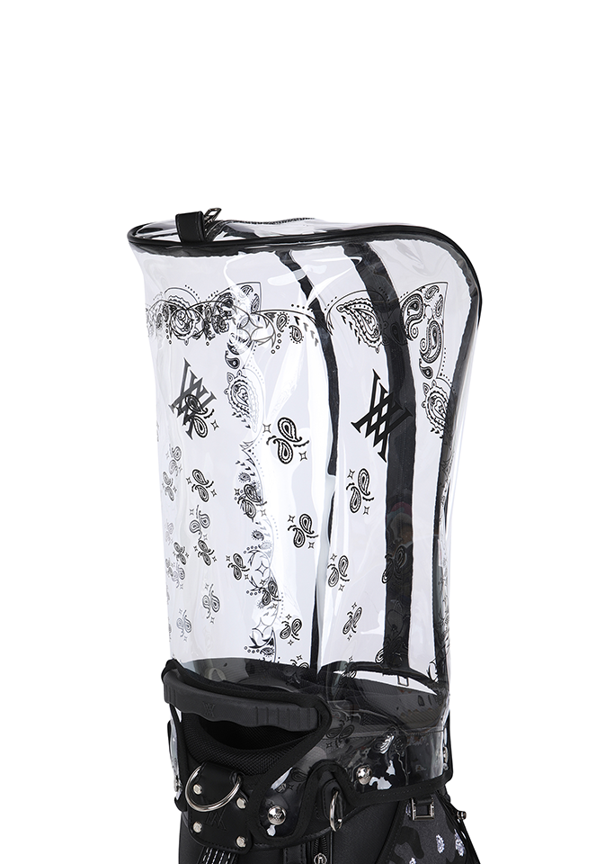 9 Unisex Paisley Stand Bag - Black