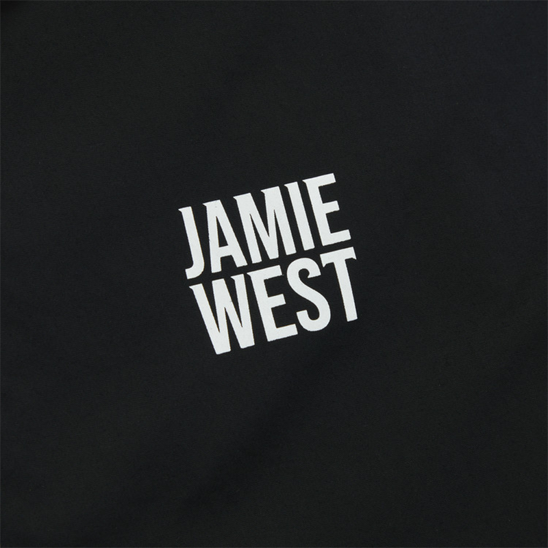 Jamie West Active Half Zip-up Hoodie Pullover - Black