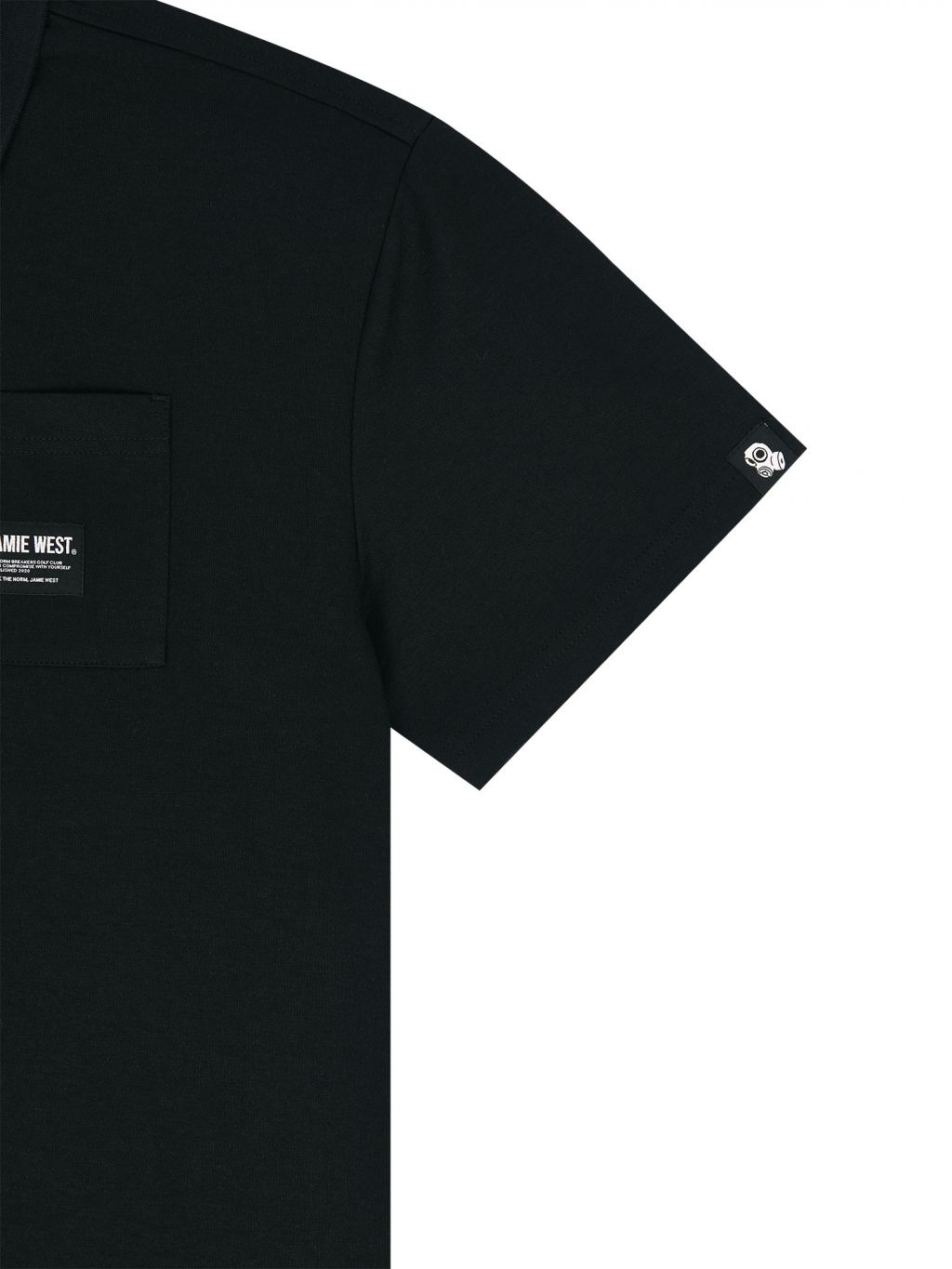 Jamie West Club Print Pocket P-Shirts - Black