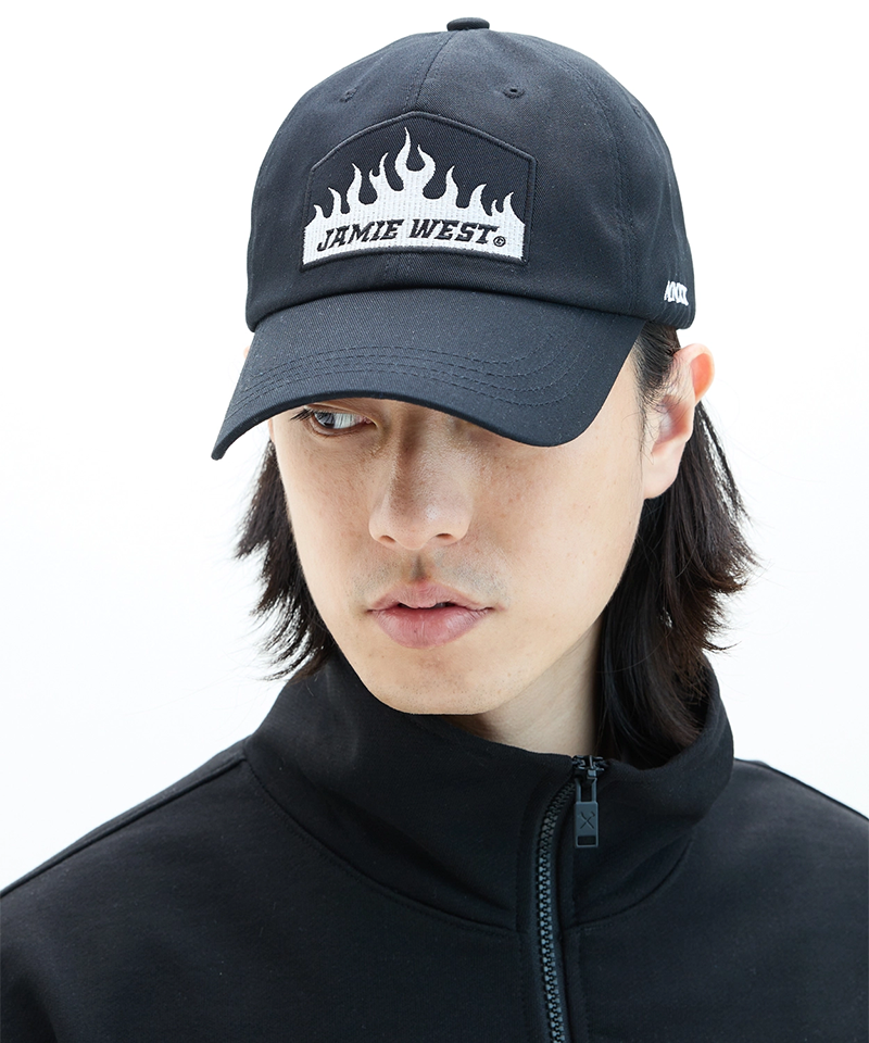 Jamie West Flame Ballcap - Black