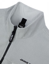 Jamie West Fleece Nylon Reversible Jumper - Gray