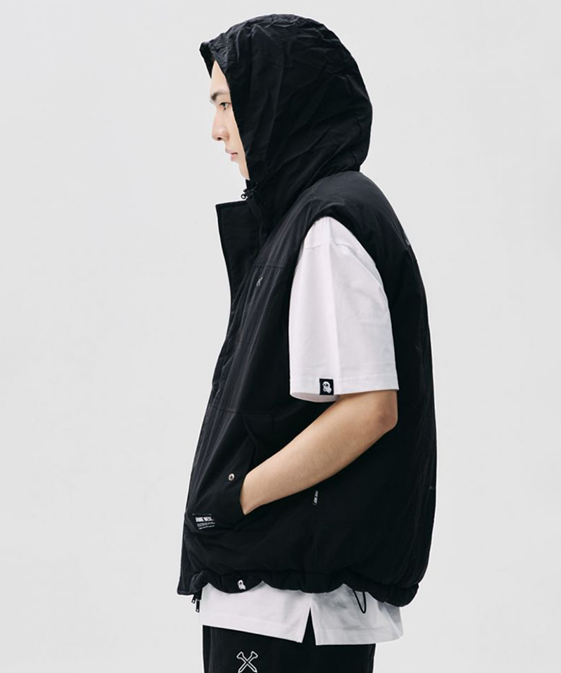 Jamie West Primaloft Hidden Hoodie Heavy Vest - Black