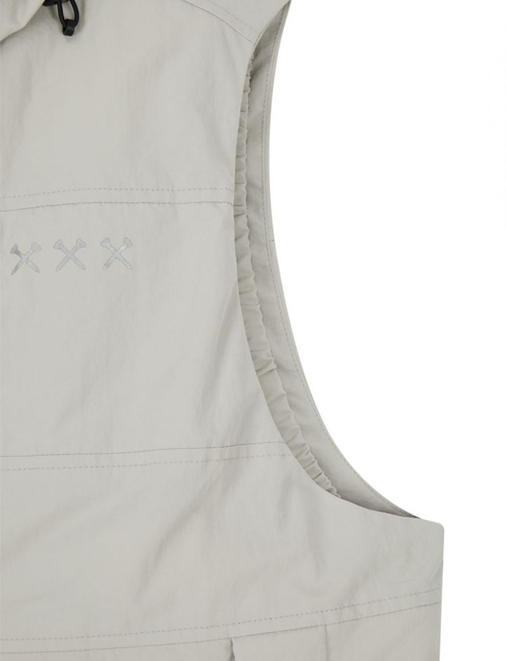 Jamie West Primaloft Hidden Hoodie Heavy Vest - Gray