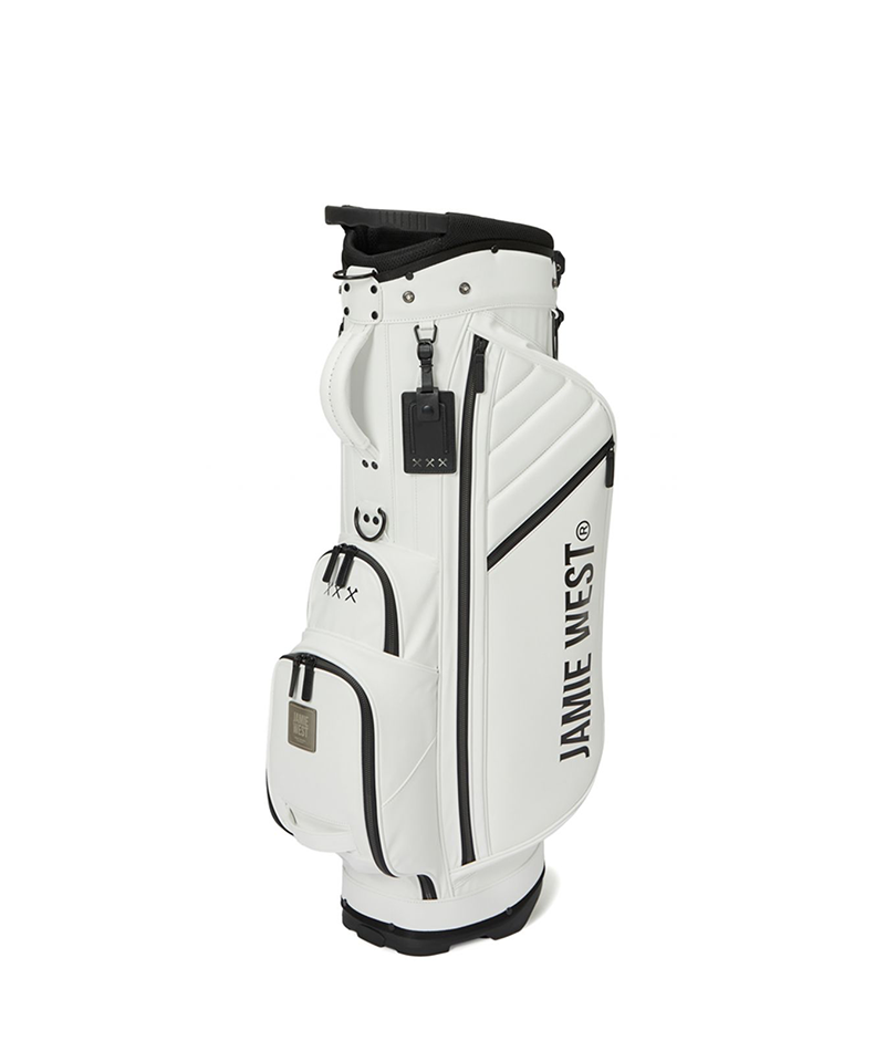 Jamie West Riders Stand Bag - White