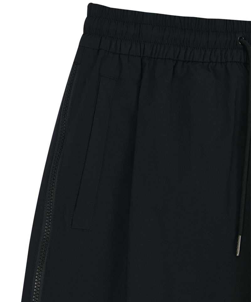 Jamie West Side Ventilation Zip-Up Shorts - Black