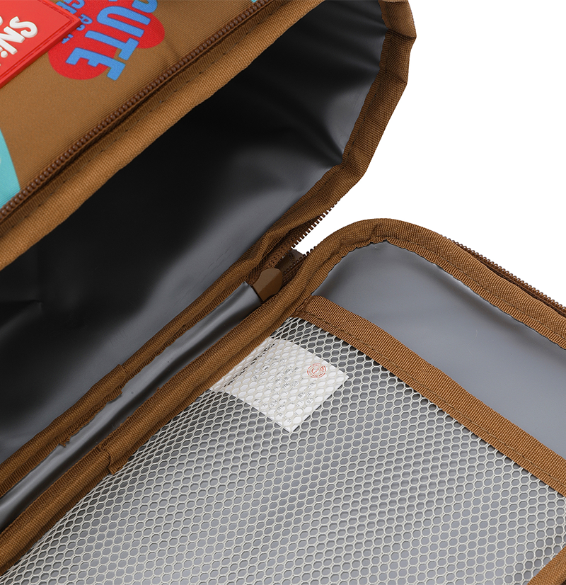 Lunch Cooler Bag Shoulder Strap Dog - Brown