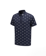 GG Men's Monogram Short Sleeve T-Shirt - Navy