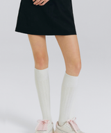 Women's Wool Over Knee High Socks - Ivory