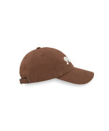 Logo Embroidered Ball Cap Chocolate Brown