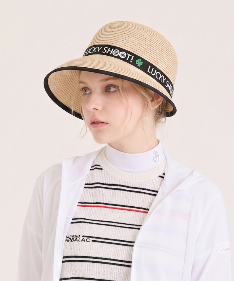 Castelbajac Women's Ribbon Tape Sun Cap - Beige