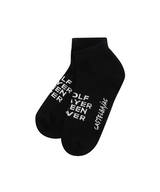 Castelbajac Men's Season Slogan Point Ankle Socks - Black