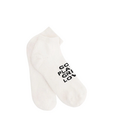 Castelbajac Men's Season Slogan Point Ankle Socks - White