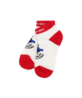 Castelbajac Women's Color Block Character Ankle Socks - Red