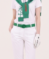 Castelbajac Women's Reversible Belt - Green