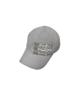 Castelbajac Men's Seersucker Stripe Artwork Ball Cap - Grey