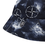 Castelbajac Women's Seersucker Pattern Ribbon Bucket Hat- 2 Colors