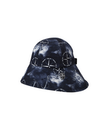 Castelbajac Women's Seersucker Pattern Ribbon Bucket Hat- 2 Colors