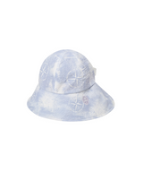 Castelbajac Women's Seersucker Pattern Ribbon Bucket Hat- 2 Colors