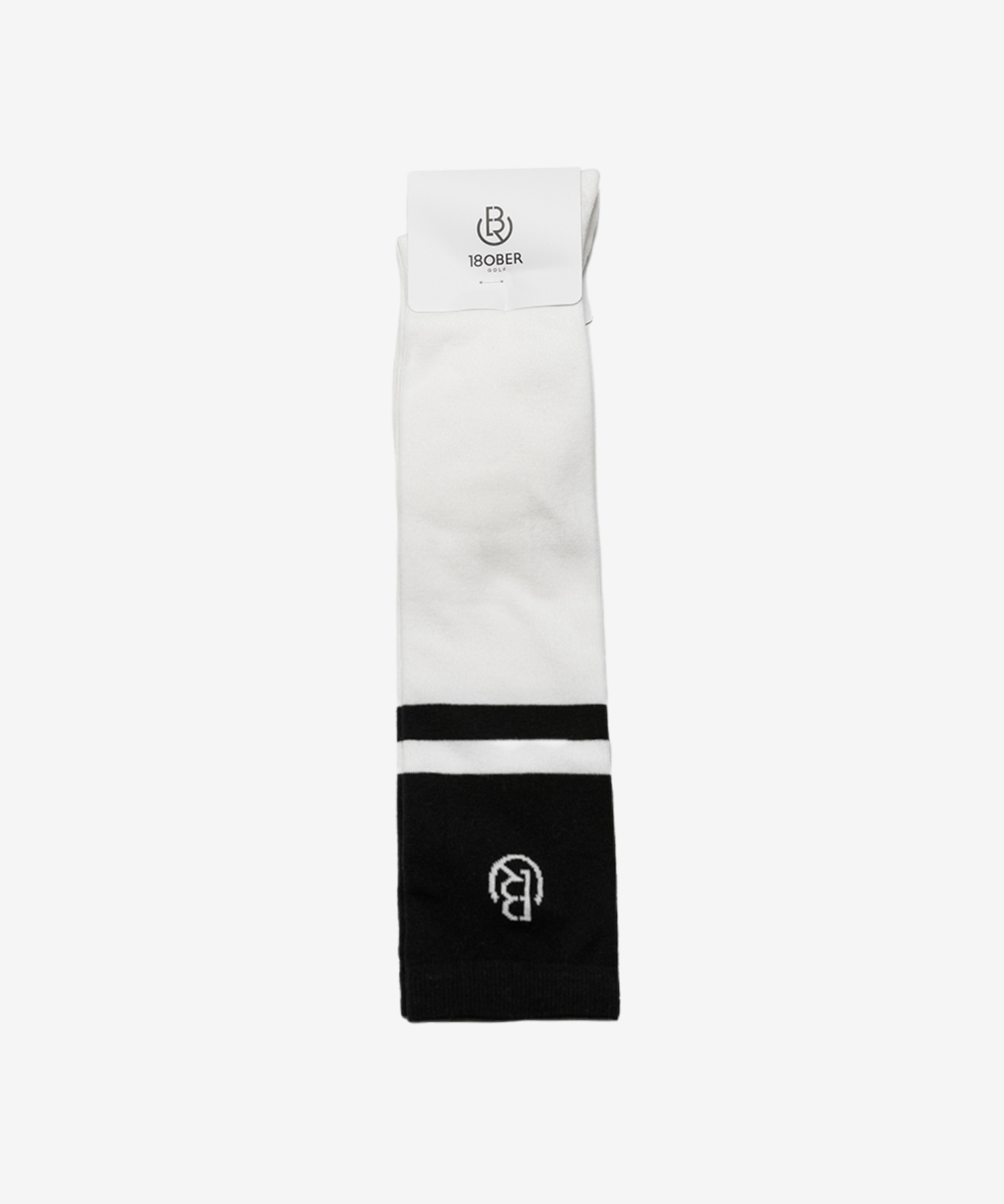 OBER Golf Color Block Knee Socks Black