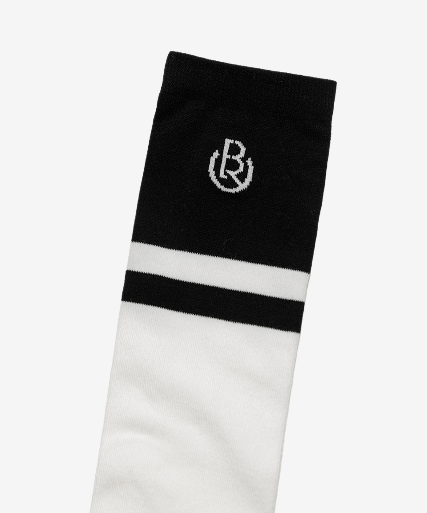 OBER Golf Color Block Knee Socks Black