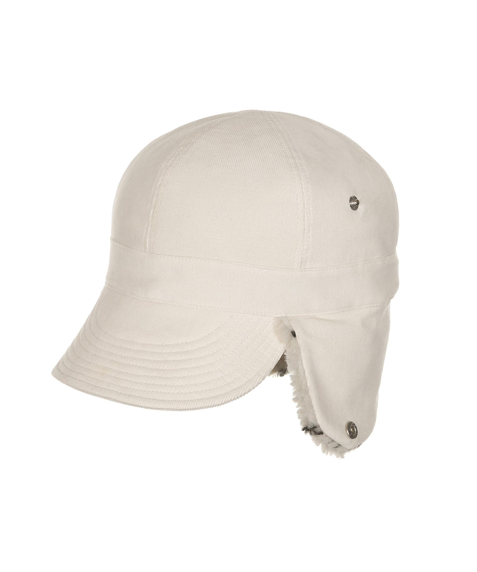 Dot Boa Earflap Cap Ivory